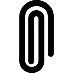 paper clip icon vector