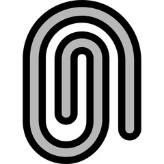paper clip icon vector