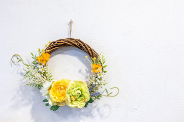 バラのフラワーリース