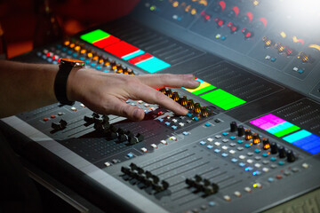 dj mixing console