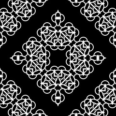 Design seamless decorative lacy pattern