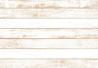 Naklejka premium ビンテージ感のある、白いウッドデッキ