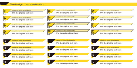 シンプル・ポップ　ナンバー＆フレームデザイン