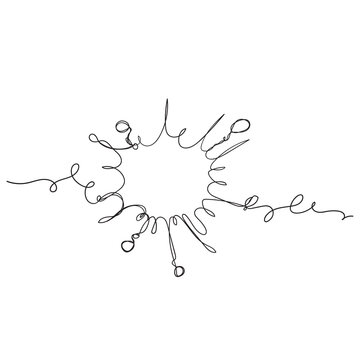 recommend clip art: hand drawn star burst illustration vector in continuous line arts style
