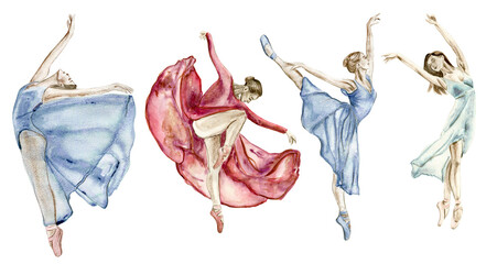 A set of dancing women © Leila