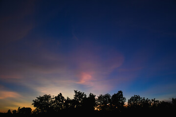 sunset in the mountains