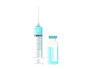 syringe isolated on white