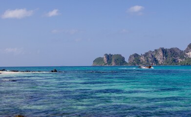 Fototapeta premium beach and sea. Tropical panorama. Thailand 