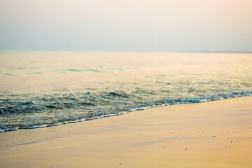 sunset on the beach