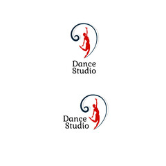 logo for a dance studio with any name
