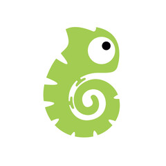 baby chameleon. illustration icon sign logo