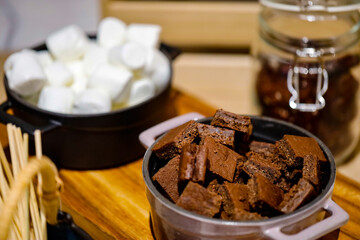 cup of coffee with chocolate