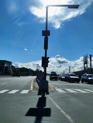 traffic on the road near airport.