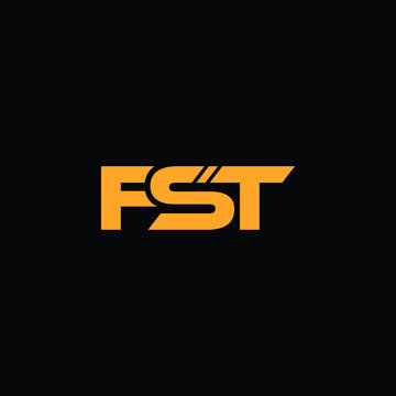 fst letter logo design 