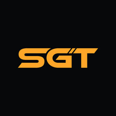 sgt letter logo design 