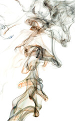Smoke on a white background.
