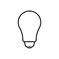Obraz premium Vector bulb icon isolated on white background