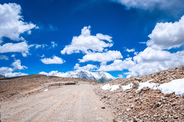 clouds over the mountains