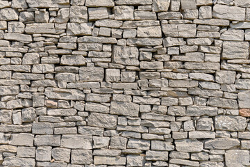 Background of stone wall texture.
