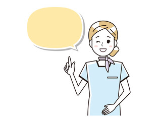 エステティシャンの女性のベクターイラスト