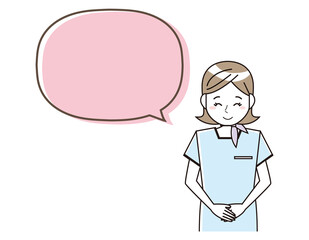 エステティシャンの女性のベクターイラスト