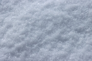 Obraz premium Snow, surface with fallen snowflakes.