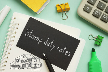 Stamp duty rates is shown on the photo using the text