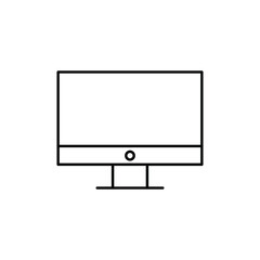 LCD tv monitor. Vector icon