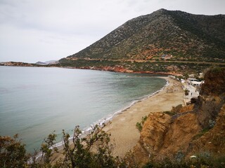 Fototapeta premium view at the beach of Kreta