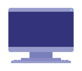 purple desktop computer