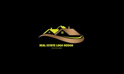 Real Estate Logo design  Creative and Elegant Vector. 