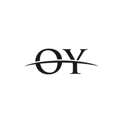 OY initial swoosh horizon, company logo design inspiration