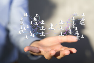 team hierarchy connection group digital