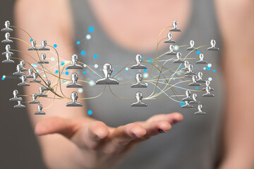 team hierarchy connection group digital