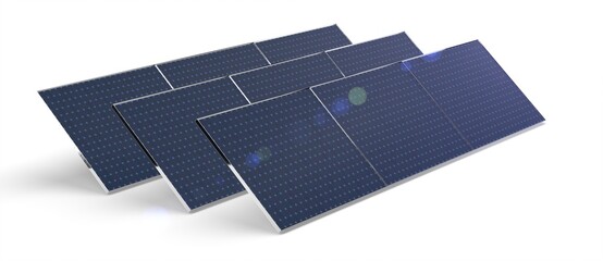 Solar power station - photovoltaics 3d.