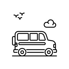 Auto car vector icon style illustration. EPS 10 File