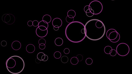 ピンク色の円形の背景素材(黒背景)	