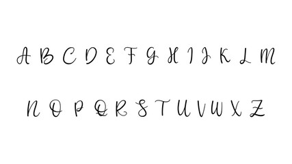 Handwritten brush modern calligraphy,hand drawing on isolated on white background ,Vector illustration EPS 10
