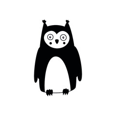 Owl design vector on white background, bird. Animal. Wildlife. Vector illustration