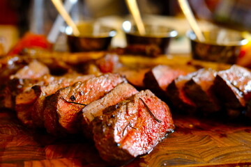 grilled tomahawk ribeye steak