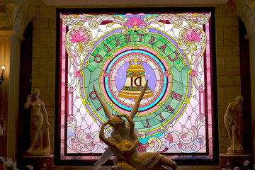 stained glass window in church