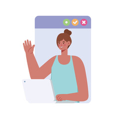 smiling woman representation