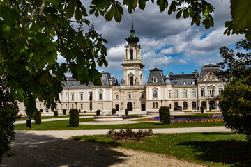 FESTETICS PALACE IN HUNGARY. FAMOUS CASTLE BY BALATON LAKE