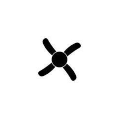 Obraz premium propeller icon vector sign symbol