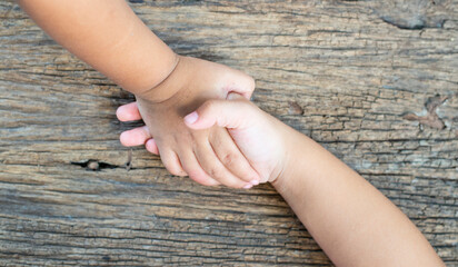 A hand that represents friendship and love.