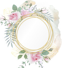 Creative background with flowers, realistic rose, isolated on white. Vector