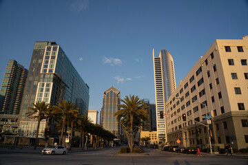 Fototapeta na wymiar downtown San Diego city