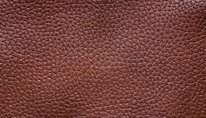 Photo of the texture of brown soft leather for sewing leather products