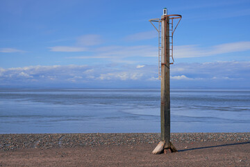 Lonely seaside landscape view