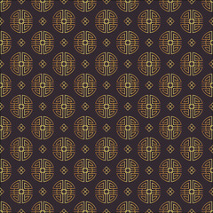 Traditional chinese, japanese, asian vector seamless patterns.